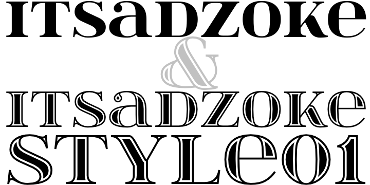 itsadzoke字体 1
