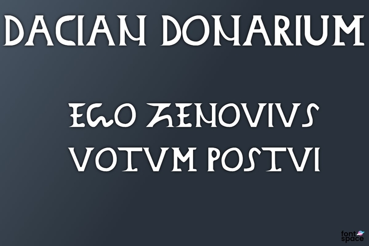 Dacian Donarium字体 1