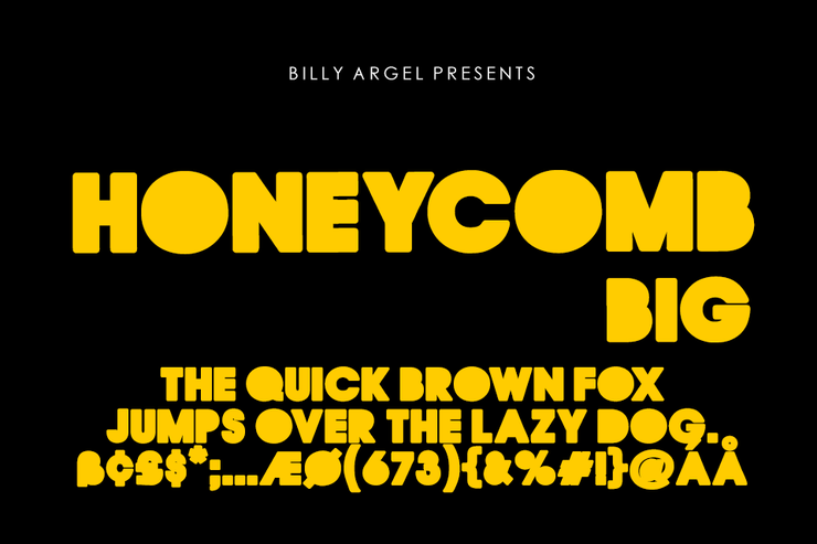 HONEYCOMB BIG字体 1