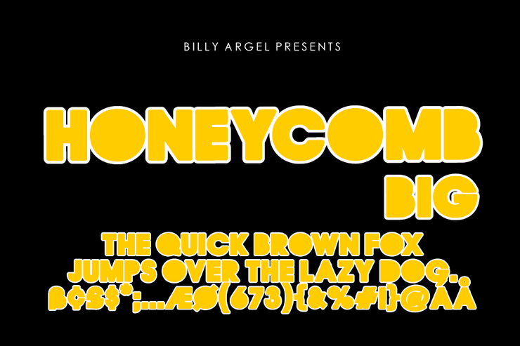 HONEYCOMB BIG字体 2