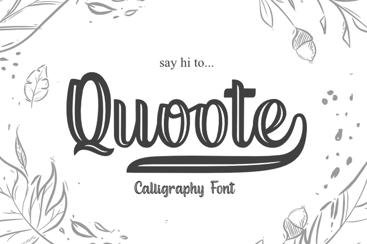 Quoote字体 1