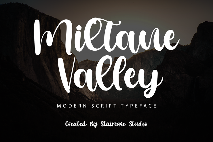 Miltane Valley字体 1