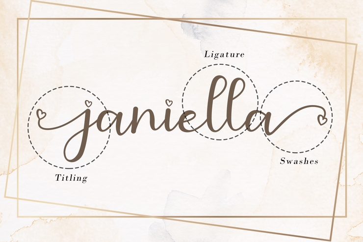 Janiella字体 1