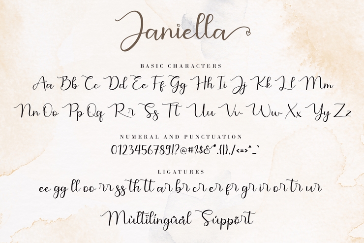 Janiella字体 3