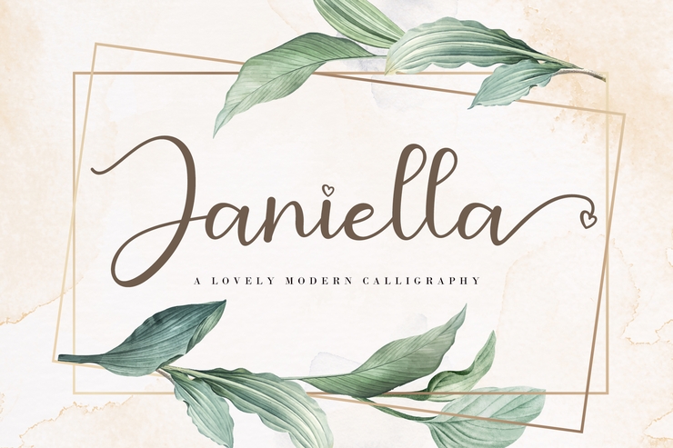 Janiella字体 5