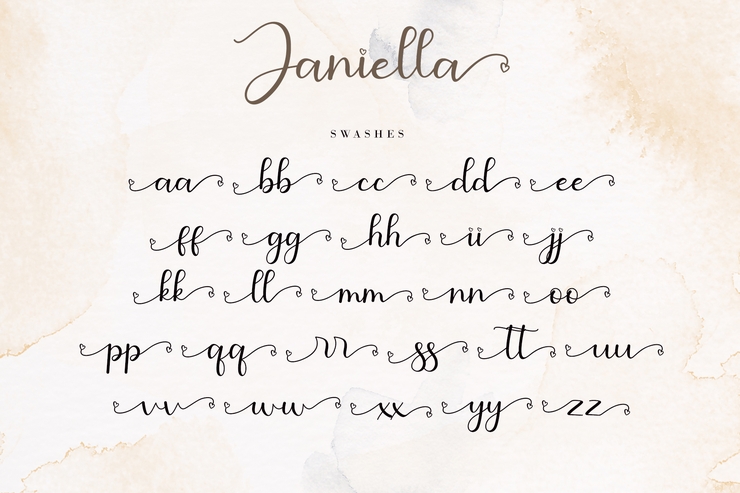 Janiella字体 7