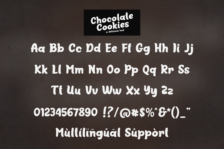 Chocolate Cookies字体 1