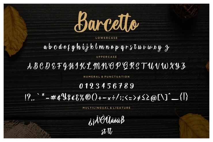 Barcetto字体 1