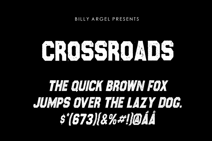 CROSSROADS字体 5