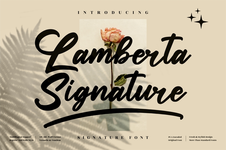 Lamberta Signature字体 2