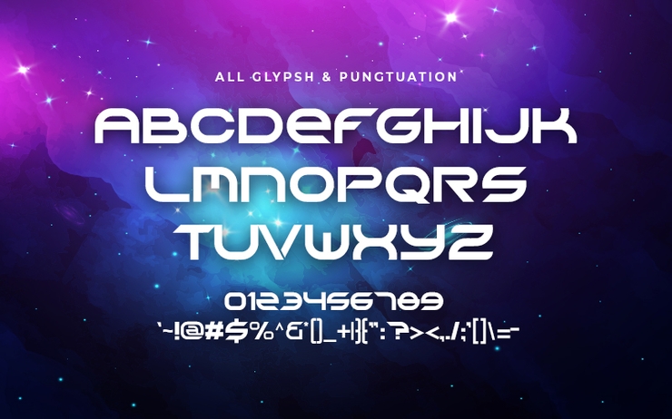 GRAND GALAXY字体 4