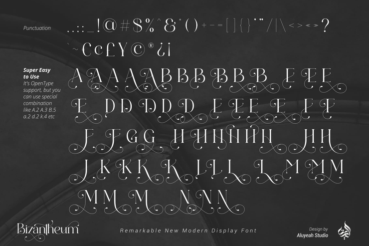 Bizantheum字体 6