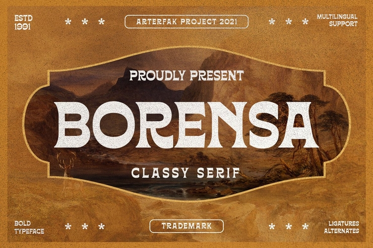 Borensa字体 1