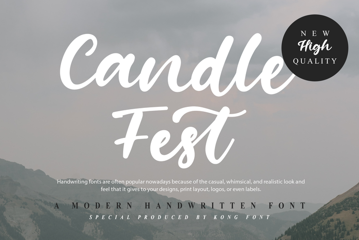 Candle Fest字体 1