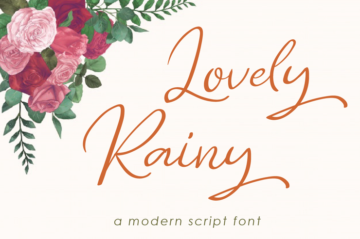 Lovely Rainy字体 1