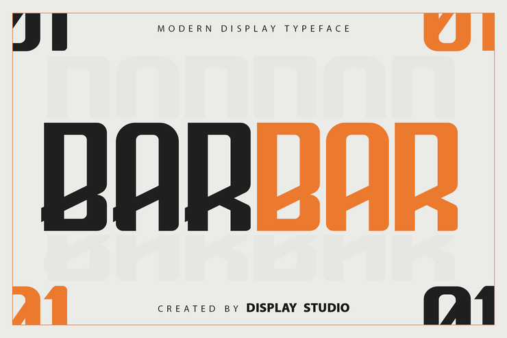 Barbar字体 1