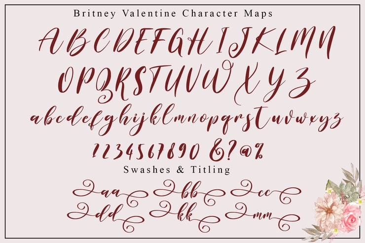 Britney Valentine字体 5