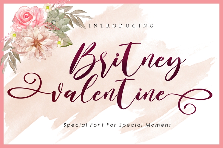 Britney Valentine字体 8