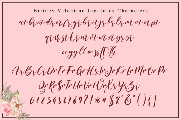 Britney Valentine字体 10