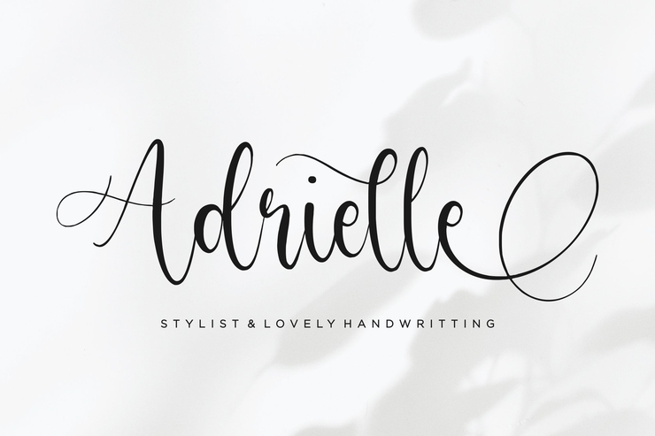 Adrielle字体 1