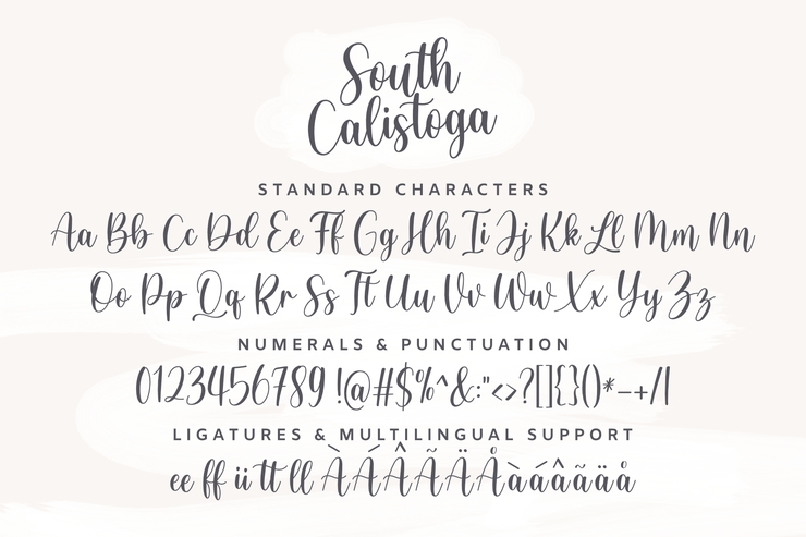 South Calistoga _ PERSONALUSE字体 6