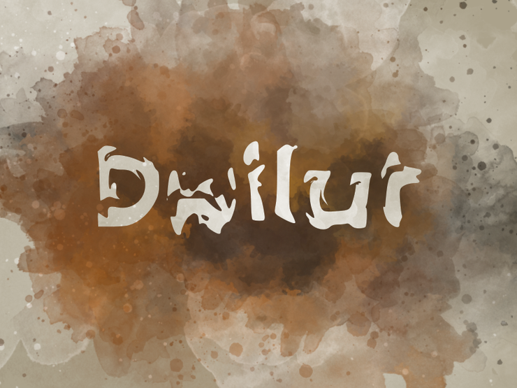 d Dwilut字体 1