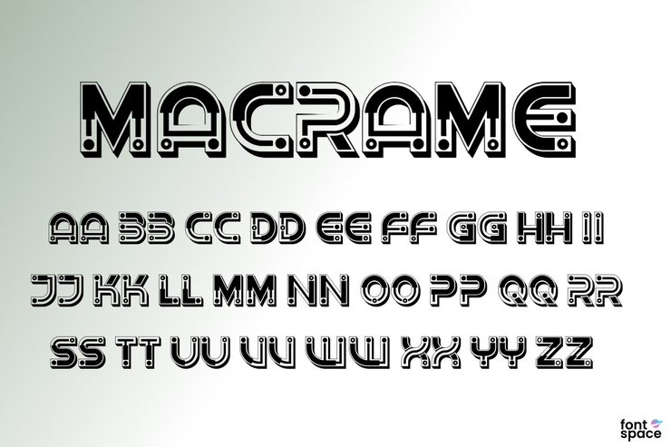 Macrame字体 1