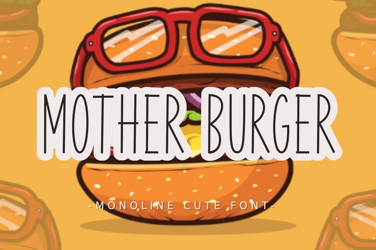 Mother Burger字体 2