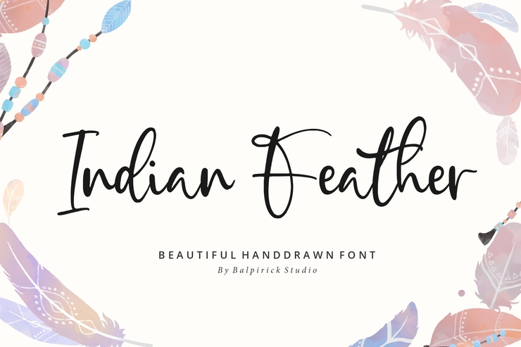 Indian Feather字体 1
