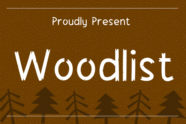 Woodlist字体 1