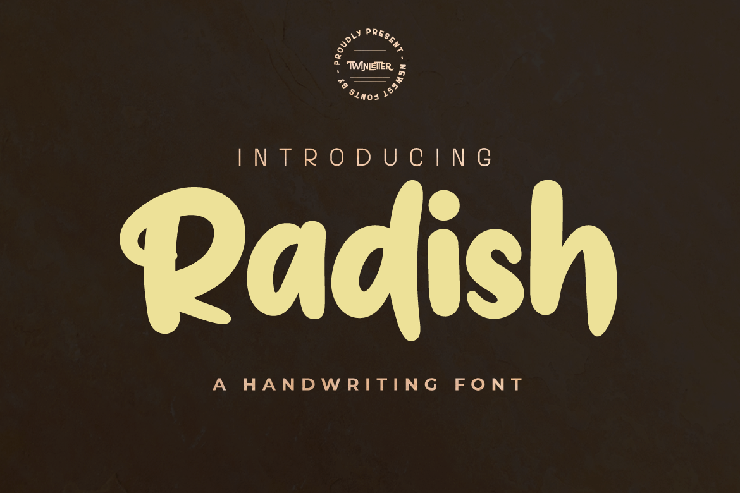 Radish Personal字体 5