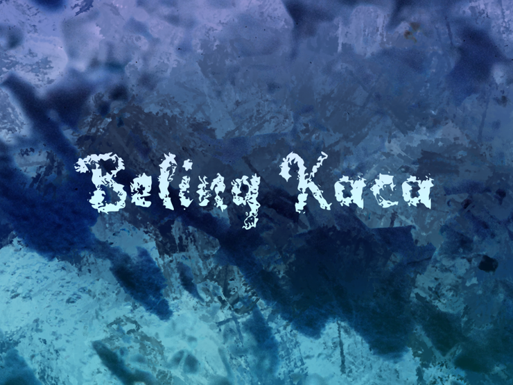 b Beling Kaca字体 1