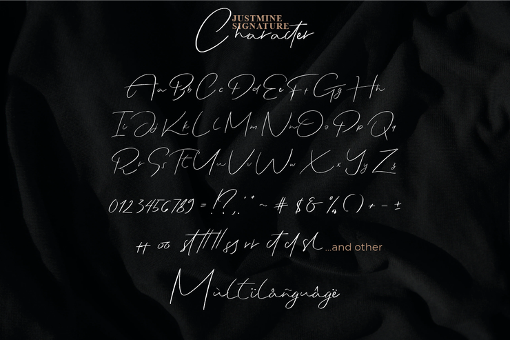 Justmine字体 5
