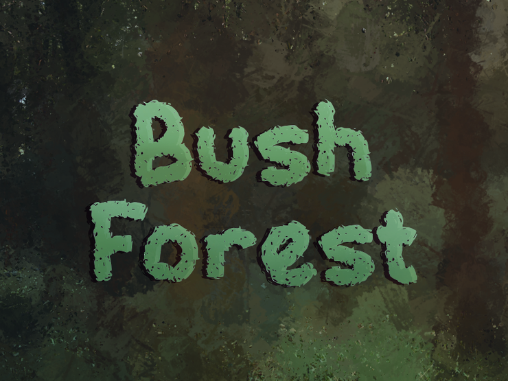 b Bush Forest字体 1