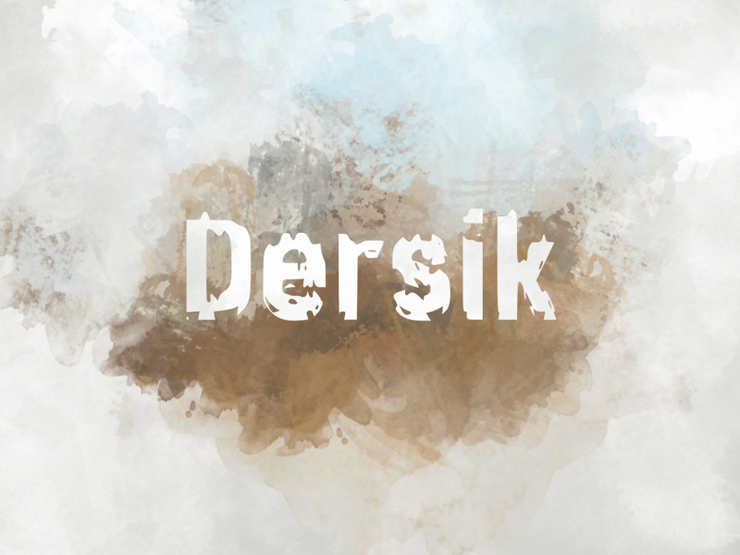 d Dersik字体 1