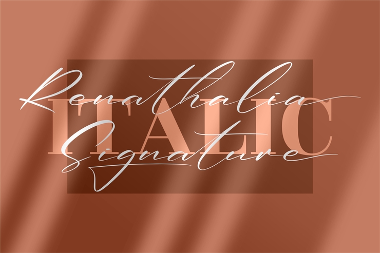Renathalia Signature字体 8