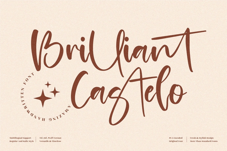 Brilliant Castelo字体 9