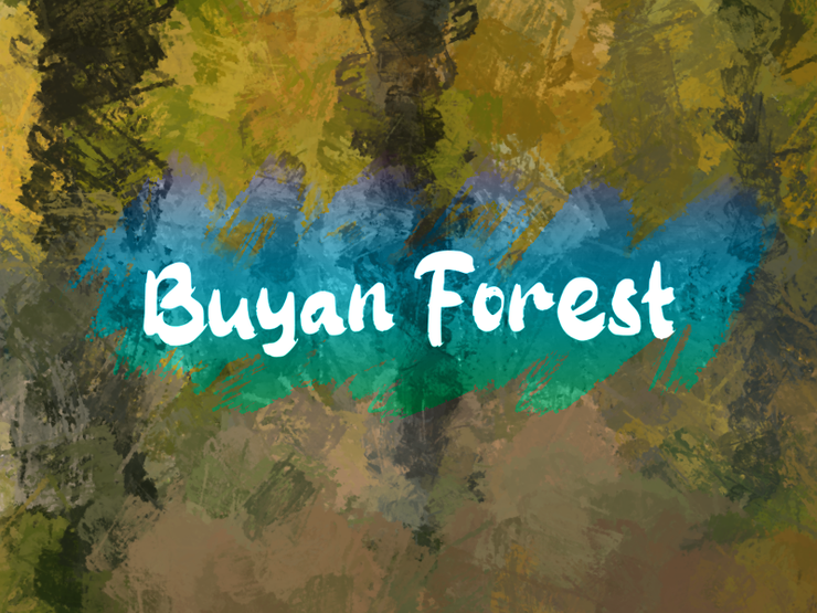 b Buyan Forest字体 1