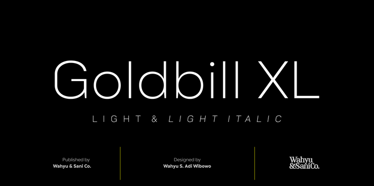 Goldbill XL字体 4