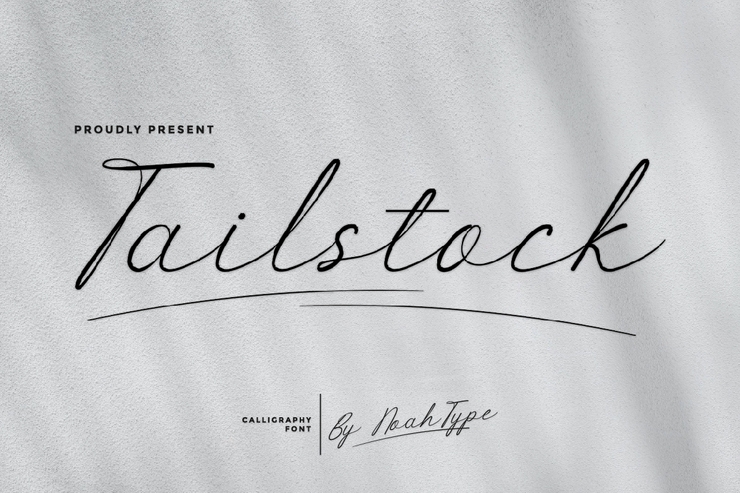 Tailstock字体 1