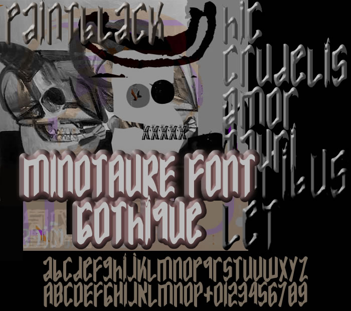 MINOTAURE Gothique字体 1