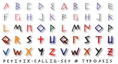 Petitix Three Callig字体 1
