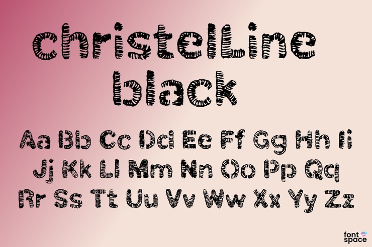 christelLine black字体 1