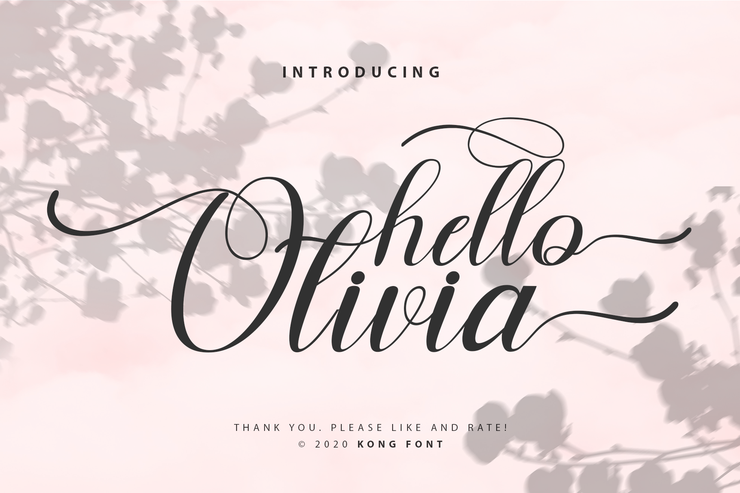 Hello Olivia字体 2