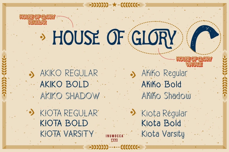 House of Glory字体 5