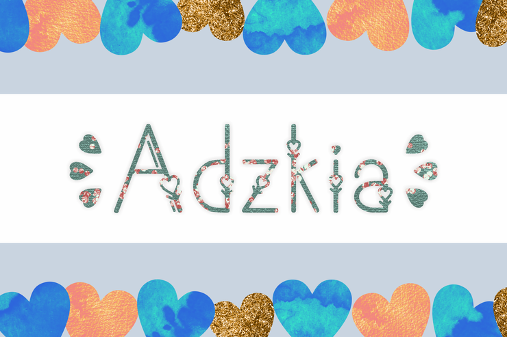 Adzkia字体 1