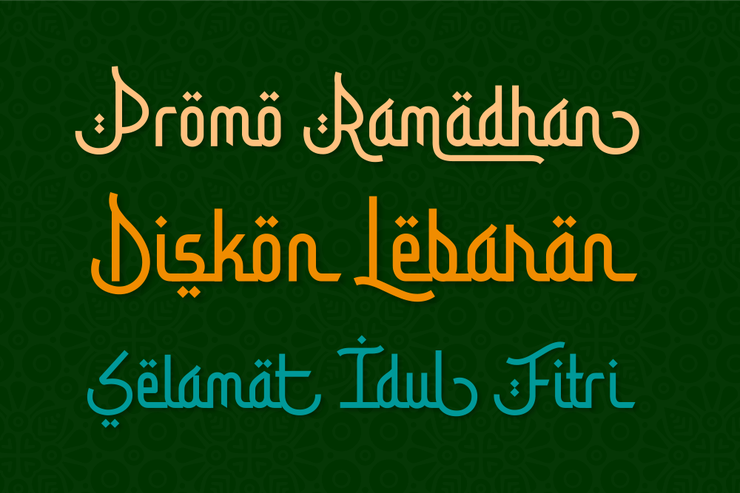 Bismillah Script字体 3