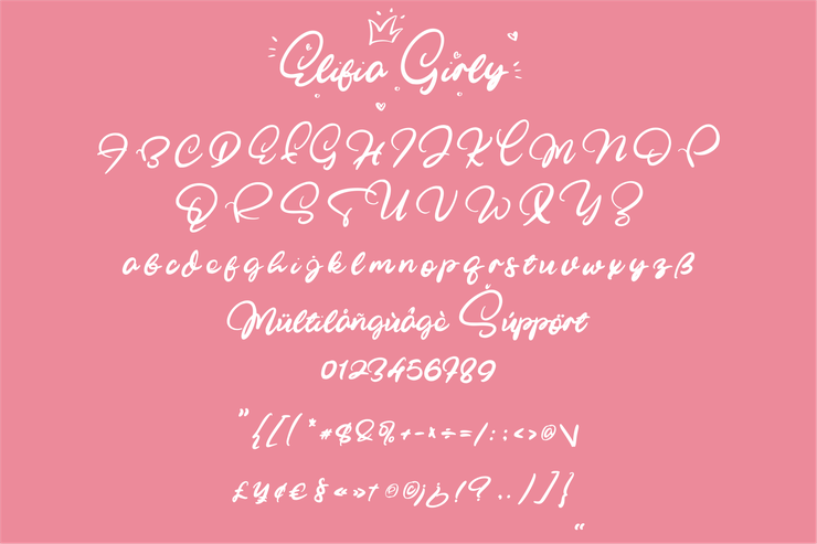 Elifia Girly字体 2