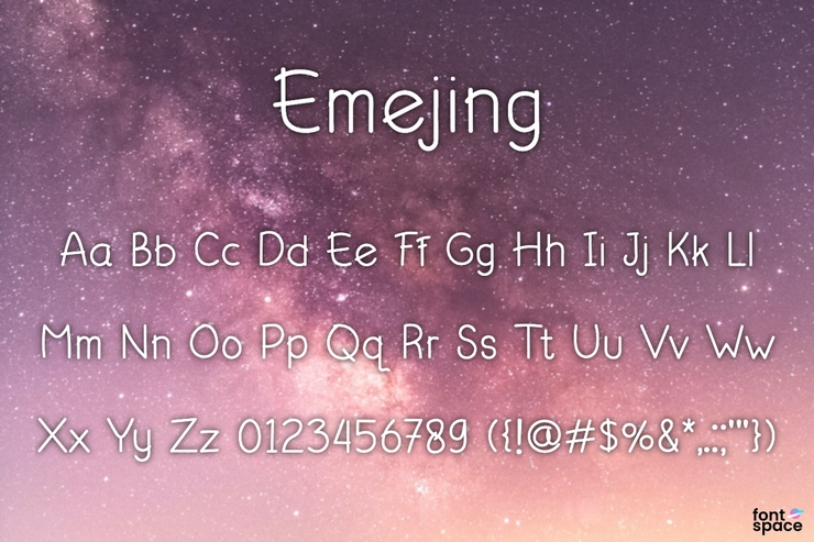 Emejing字体 1