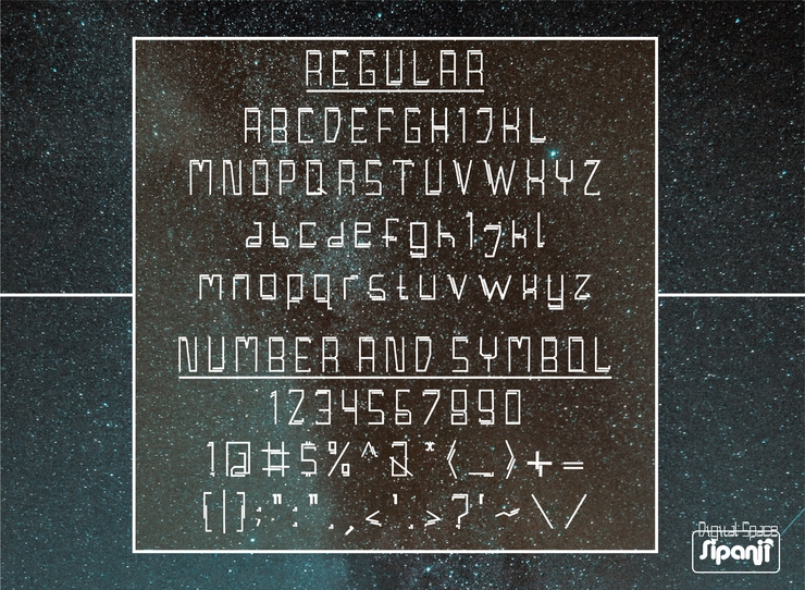 Digital Space字体 2